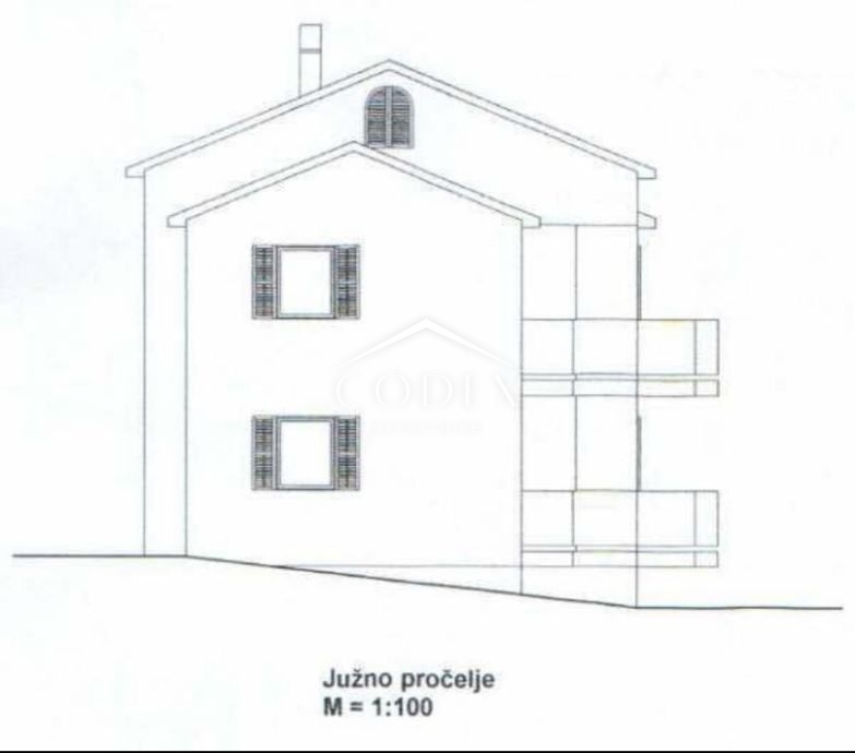 Oprić - gradbeno zemljišče s pogledom na morje