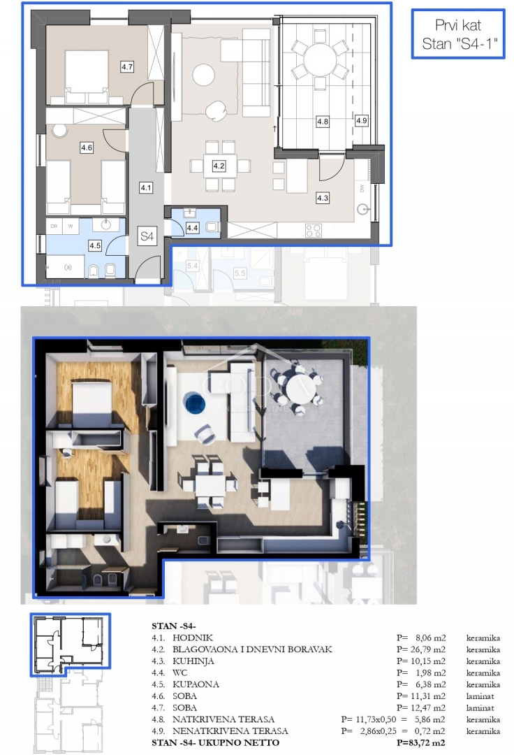 Labin – prodaja stanovanj v novogradnji
