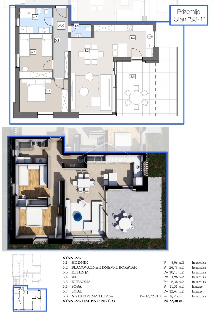 Labin – prodaja stanovanj v novogradnji