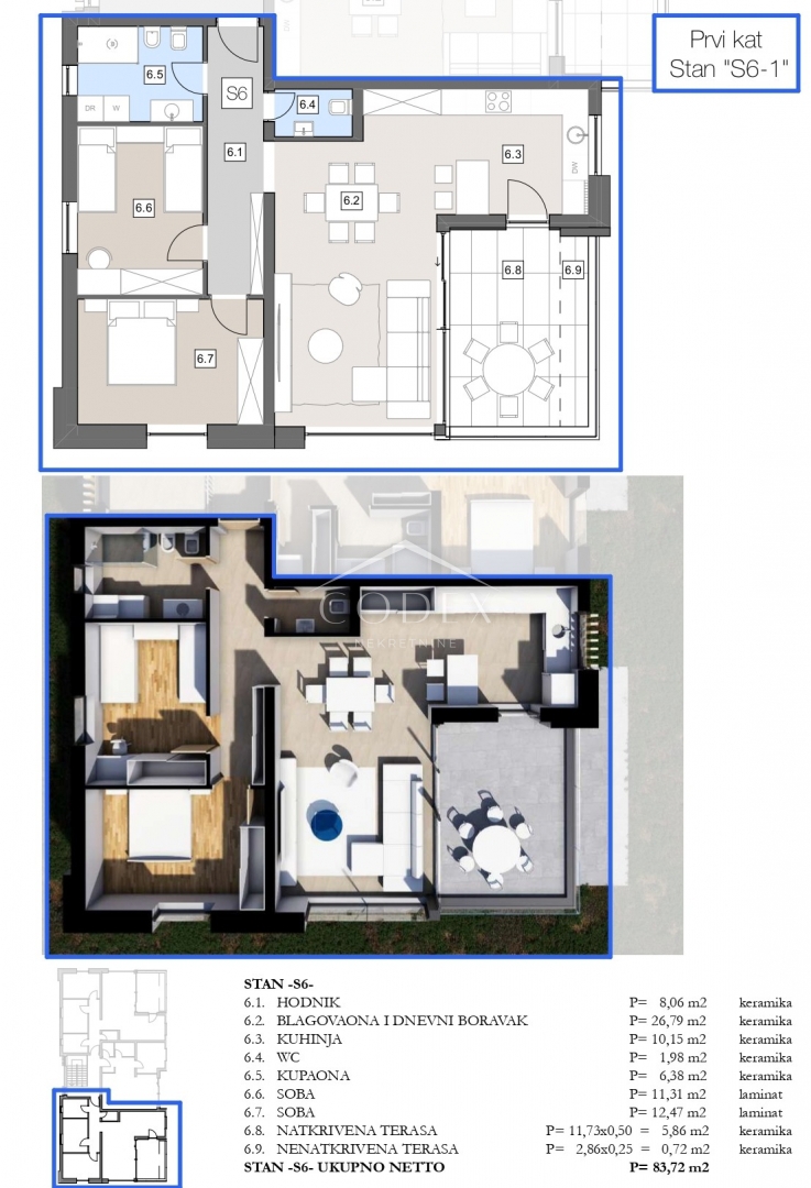 Labin – prodaja stanovanj v novogradnji