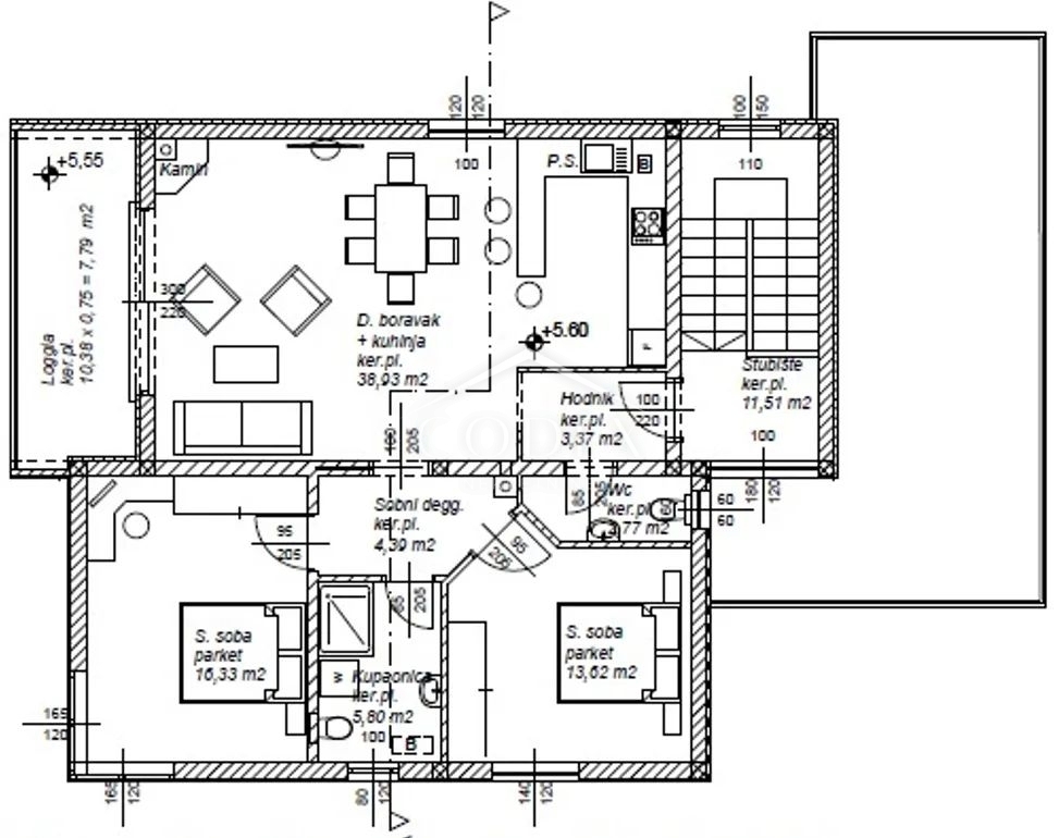 Rab - apartma v vrhunski novogradnji 50 m od morja!
