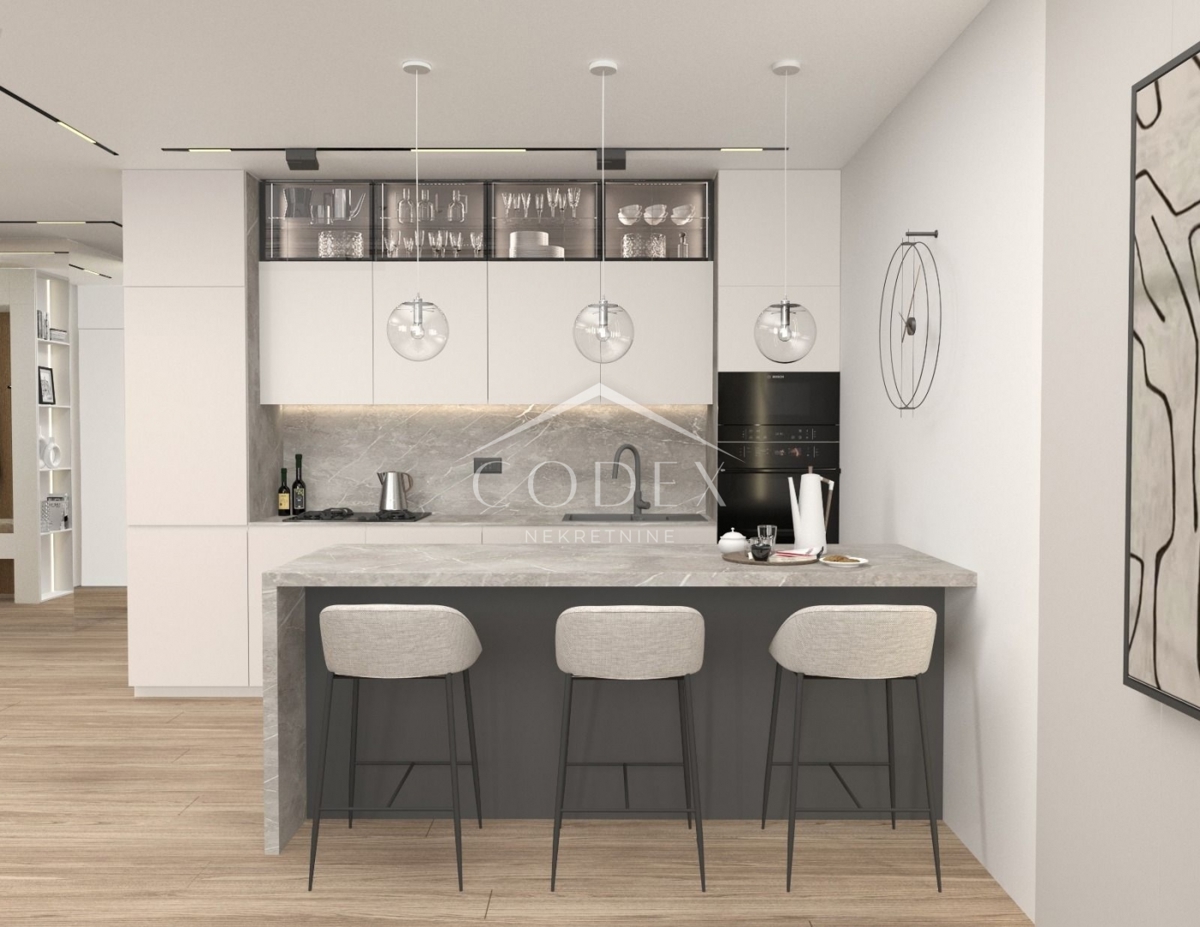 Lovran - apartmaji v novi urbani stavbi s pogledom na morje