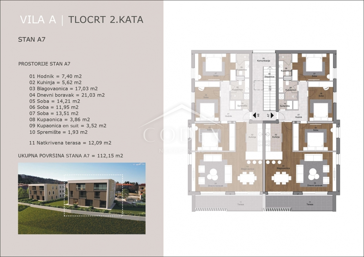 Labin - vrhunski apartmaji v novogradnji