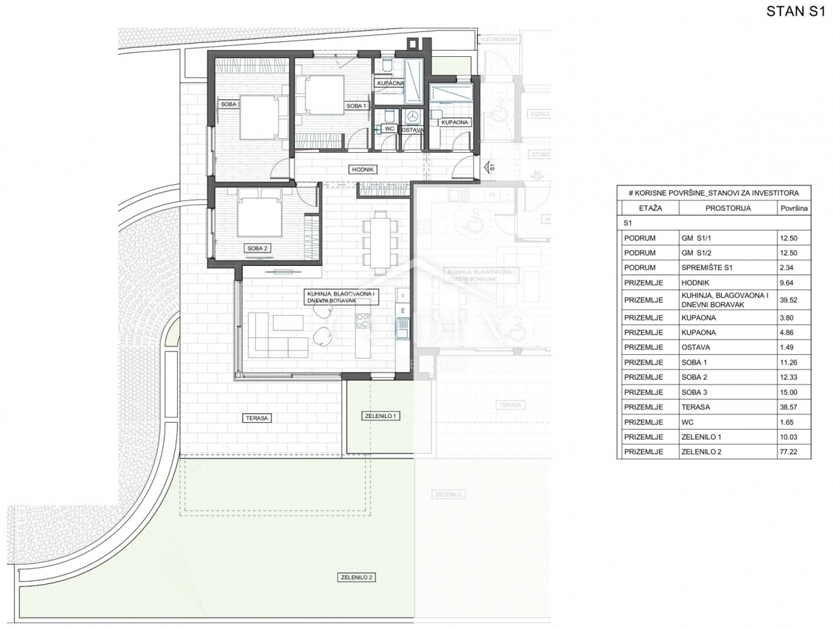 Stanovanje Trsat, Rijeka, 119,10m2