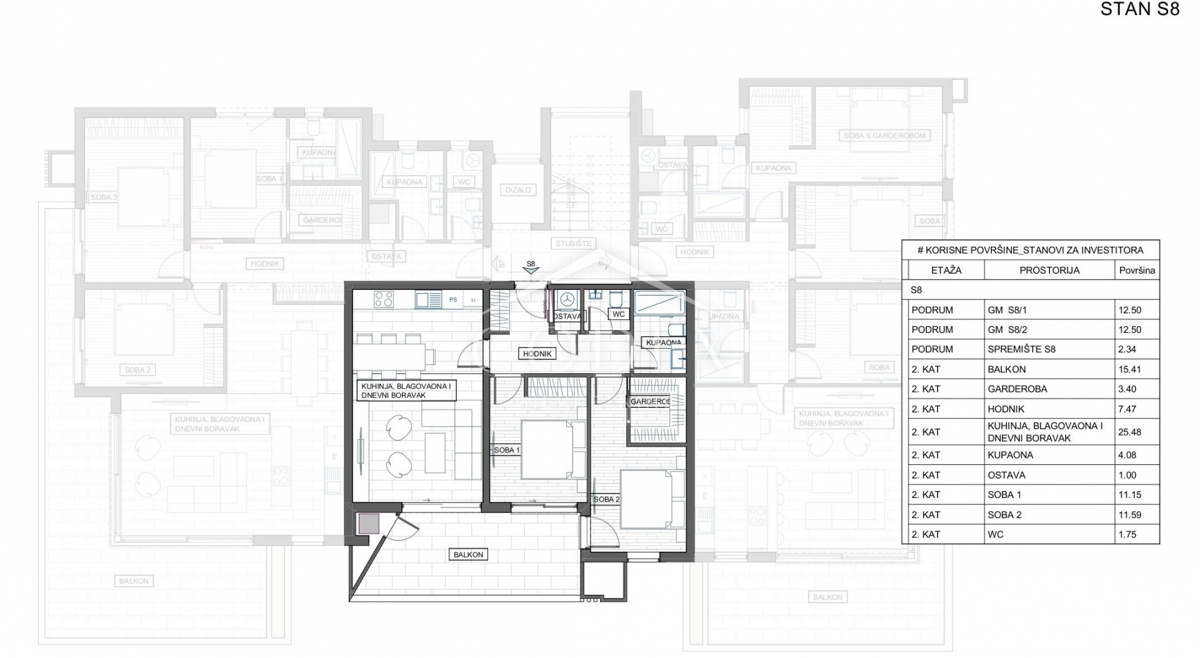 Stanovanje Trsat, Rijeka, 119,10m2
