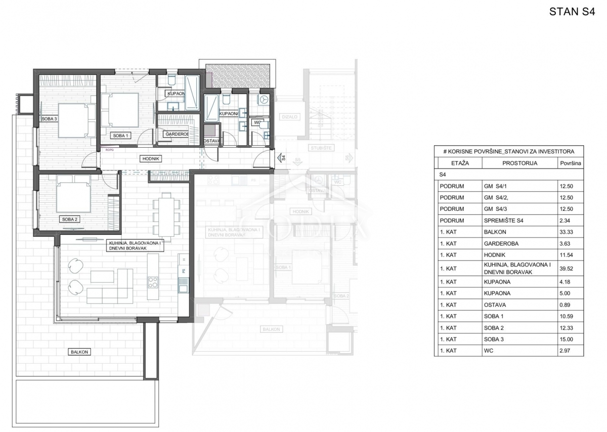 Stanovanje Trsat, Rijeka, 119,10m2