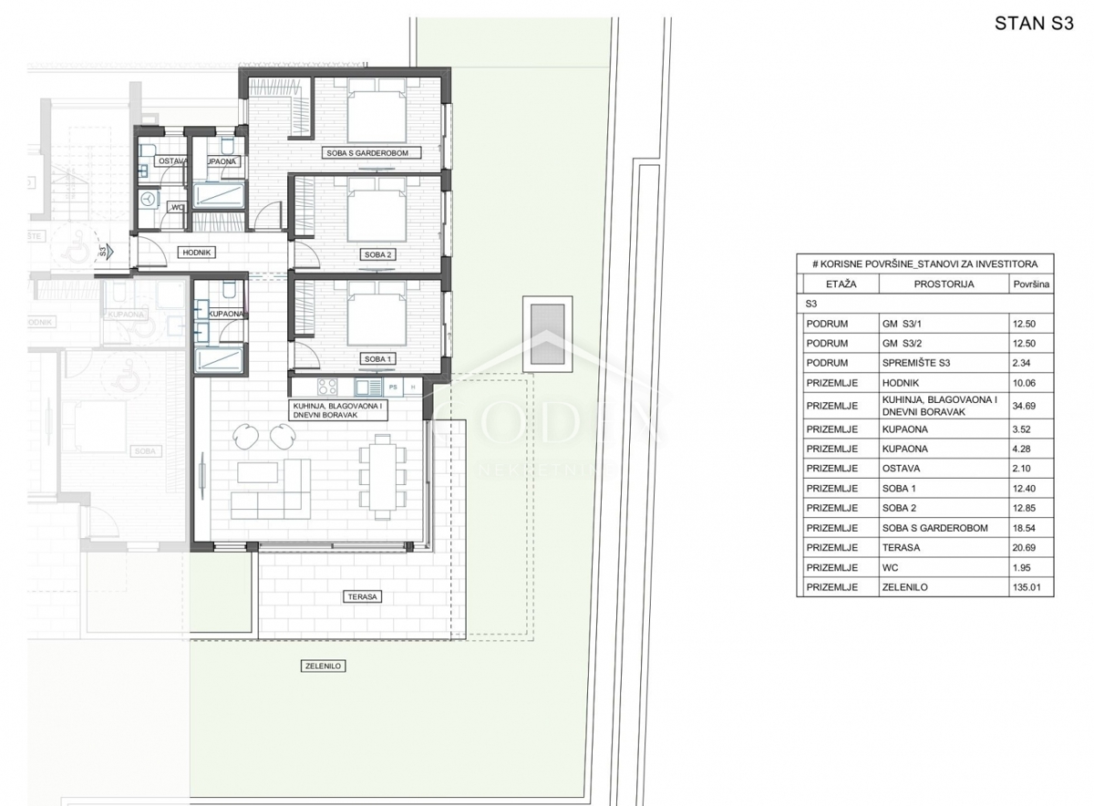 Stanovanje Trsat, Rijeka, 119,10m2