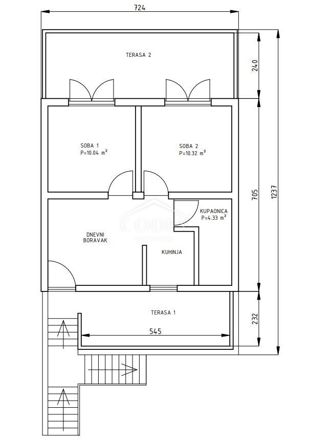 Pag - prodaja hiše z 2 apartmajema s pogledom na morje