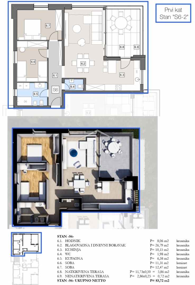 Labin – prodaja stanovanj v novogradnji