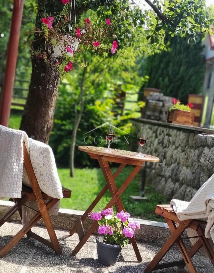 Stari Laz - prodaja moderne gorske hiške z dvoriščem