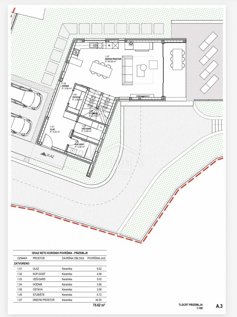 Hum - Zemljišče z veljavnim gradbenim dovoljenjem