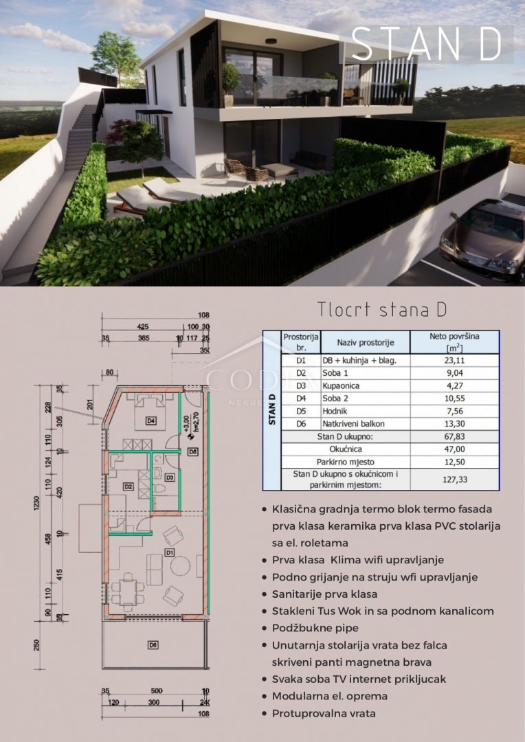Omišalj - prodaja apartmajev v novogradnji