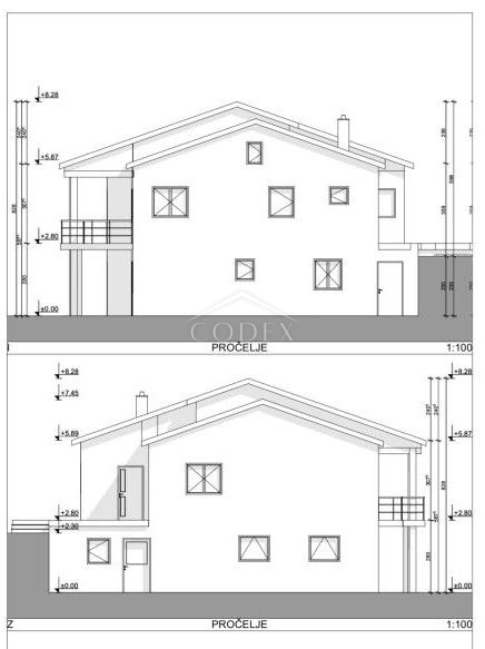 Šmrika - prodaja družinske hiše s pogledom na morje
