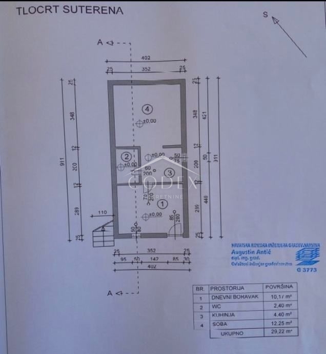 Selce - 3 apartmaji v pritličju z dvoriščem