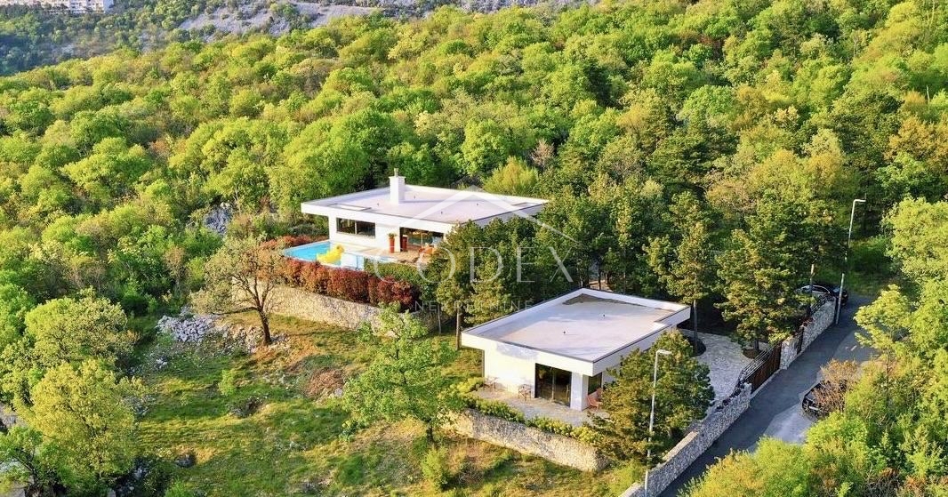 Kostrena - dve lepi novogradnji s terasami in bazenom