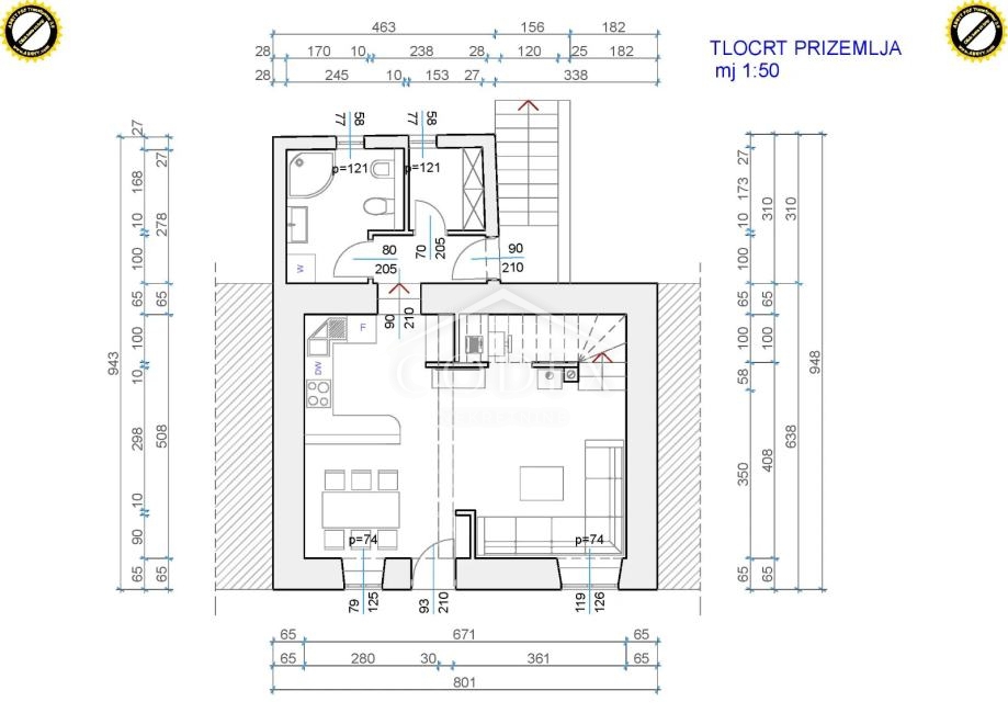 Hiša Barbat na Rabu, Rab, 100m2