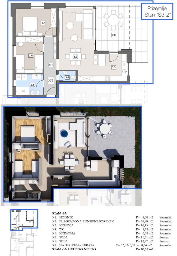 Labin – prodaja stanovanj v novogradnji