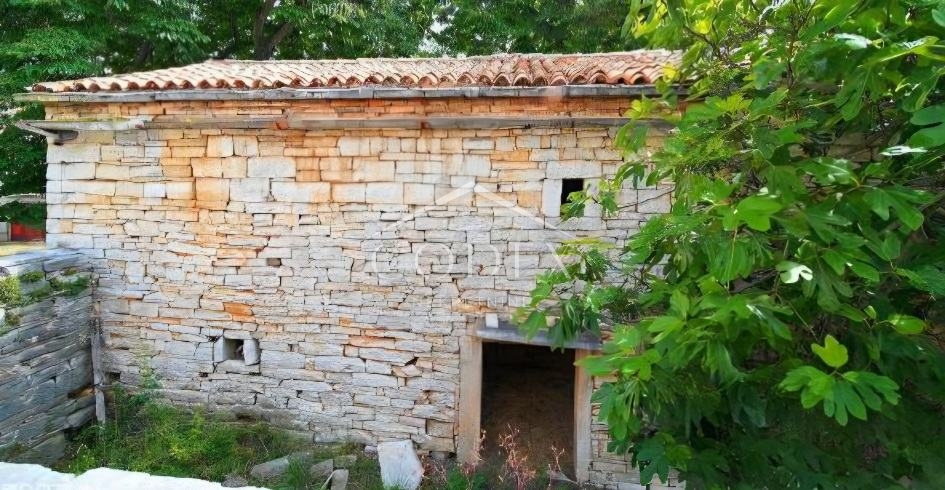 Istra, okolica Tinjana – kamnita hiša z dvoriščem naprodaj