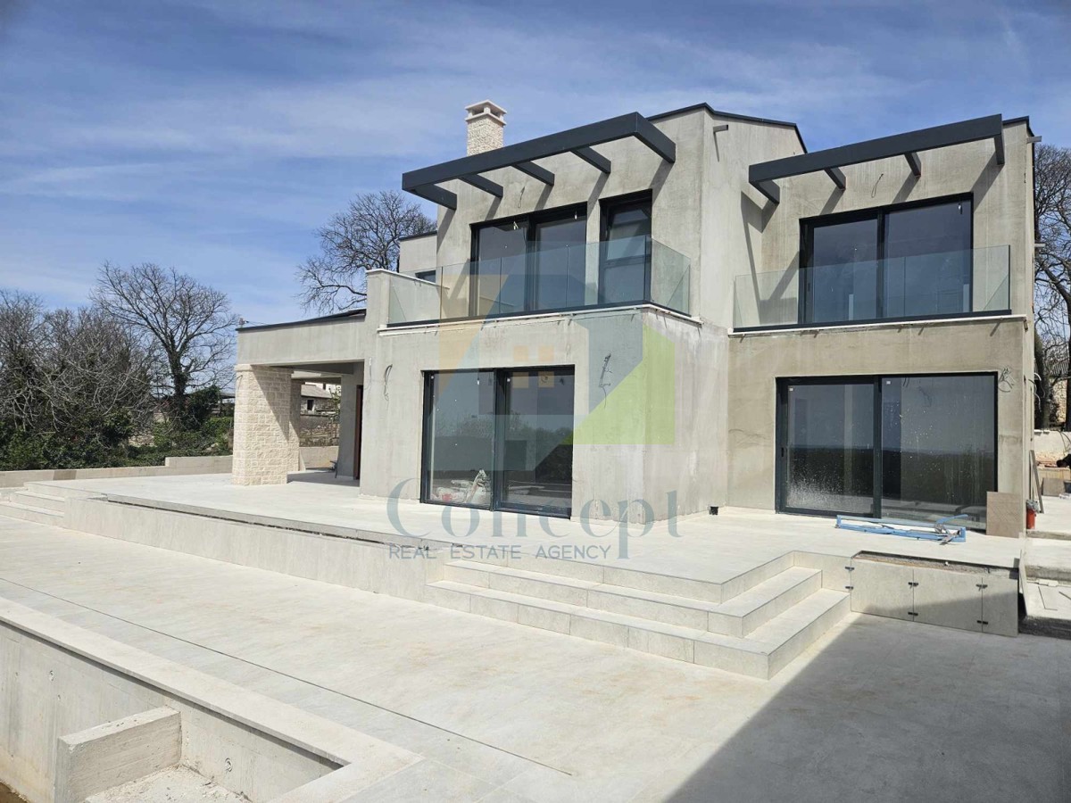 Poreč, okolica, Prekrasna luksuzna vila s bazenom in pogledom na morje