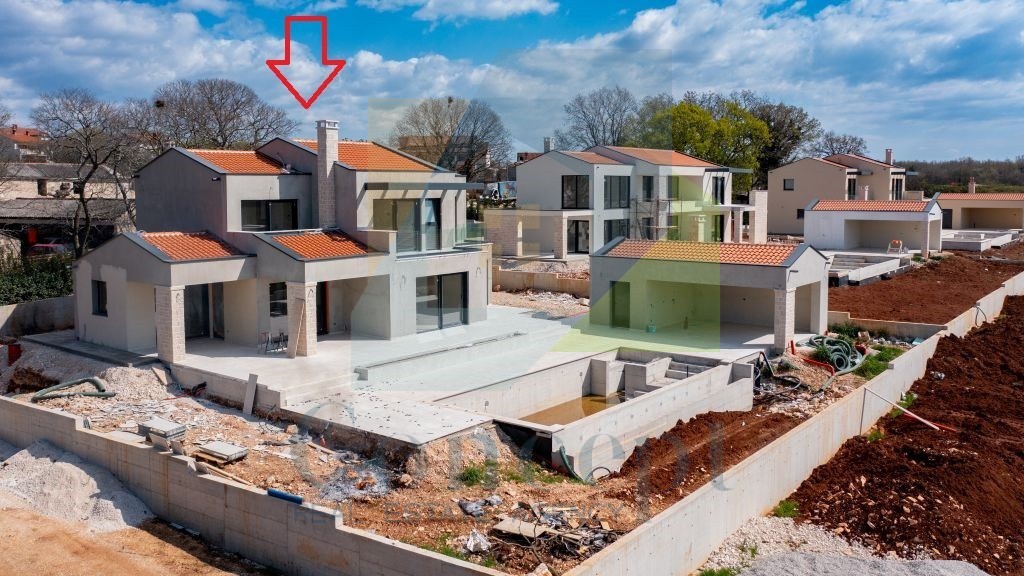 Poreč, okolica, Prekrasna luksuzna vila s bazenom in pogledom na morje