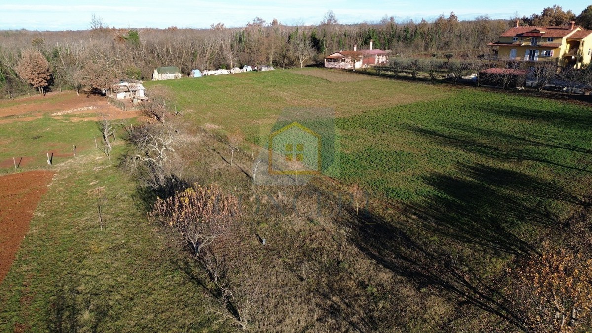 Poreč, okolica, Građevinsko zemljište na lepi lokaciji, 15 km od morja