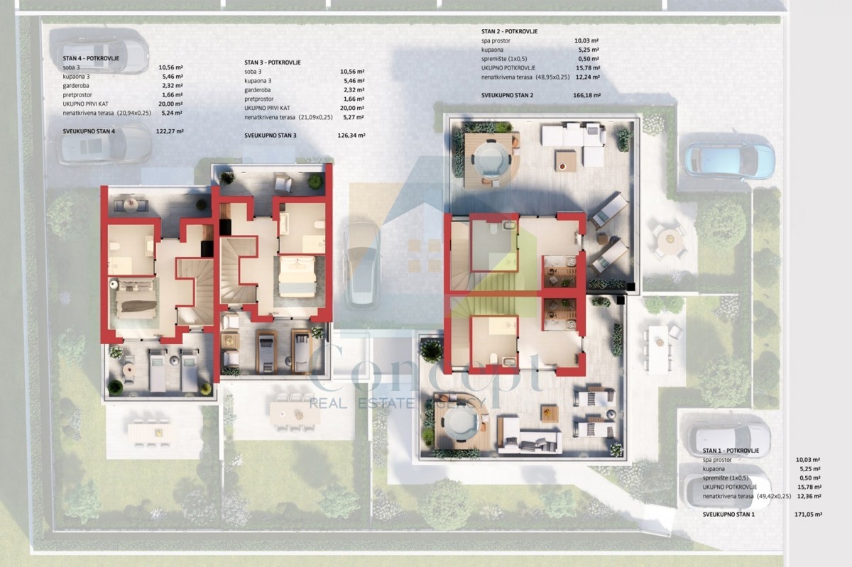 Poreč, Hiša v vrsti na atraktivni lokaciji 2 km od morja