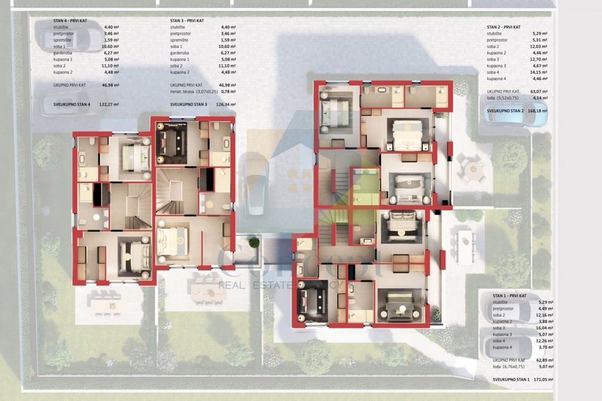 Poreč, Hiša v vrsti na atraktivni lokaciji 2 km od morja