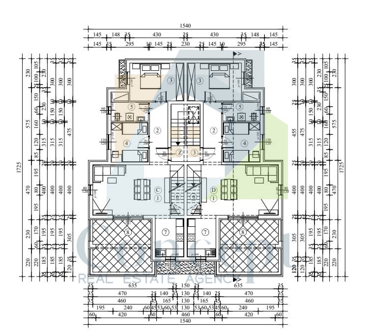 Poreč, okolica, Luksuzni dvoetažni stan s pogledom na morje, 3 km od morja