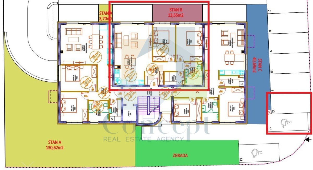 Tar, Poreč - EKSKLUZIVNA PONUDA - Stan v pritličju s dvoriščem 3 km od morja