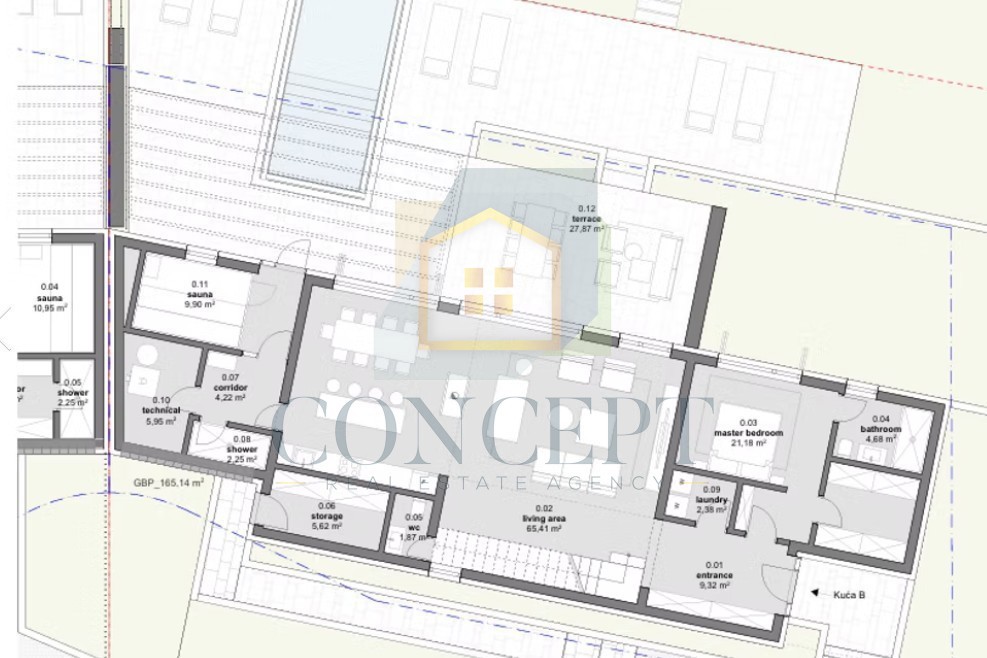 Poreč, Vižinada, okolica, Projekt za izgradnjo 2 luksuznih vil, 12 km od morja