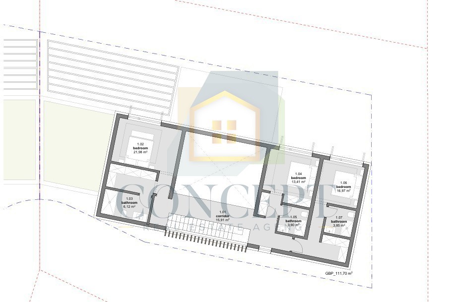 Poreč, Vižinada, okolica, Projekt za izgradnjo 2 luksuznih vil, 12 km od morja