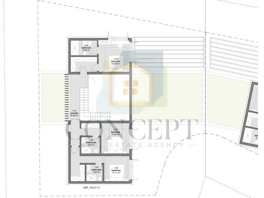 Poreč, Vižinada, okolica, Projekt za izgradnjo 2 luksuznih vil, 12 km od morja