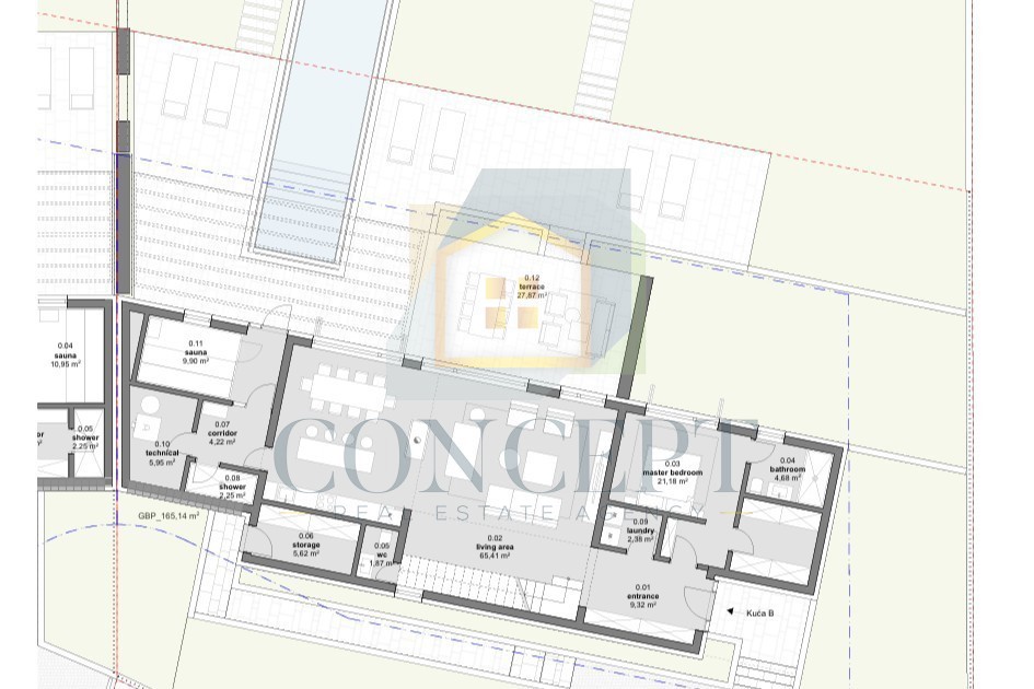 Poreč, Vižinada, okolica, Projekt za izgradnjo 2 luksuznih vil, 12 km od morja