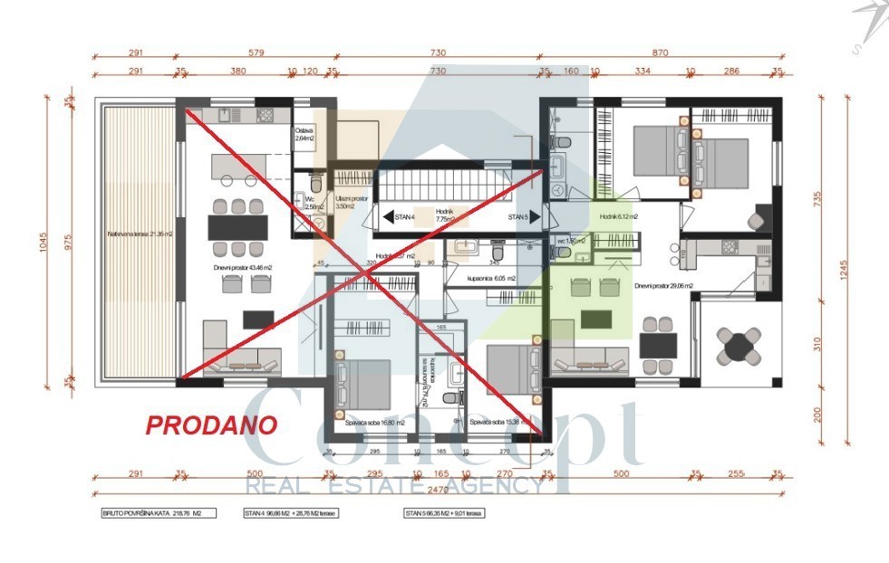 Poreč, okolica, Luksuzno stanovanje v 1. nadstropju, 4 km od morja