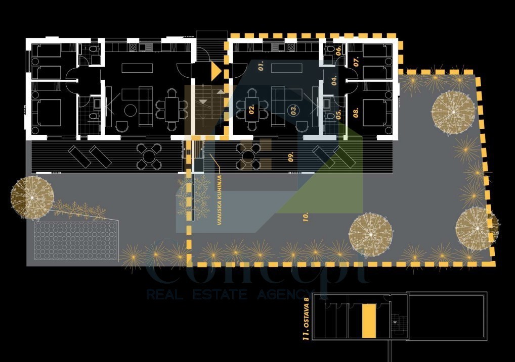 Umag, okolica, Stan v pritličju s prostornim vrtom, 2 km od morja