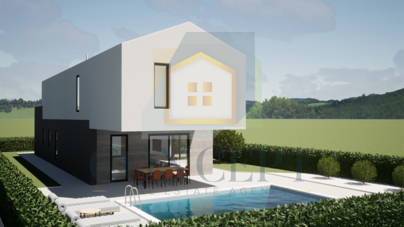 Poreč, okolica, Moderna vila s bazenom na mirni lokaciji, 16 km od morja