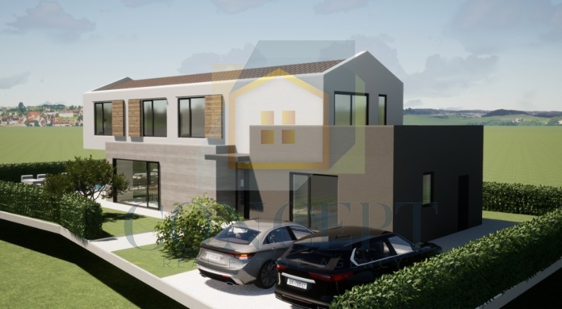 Poreč, okolica, Moderna vila s bazenom na mirni lokaciji, 16 km od morja