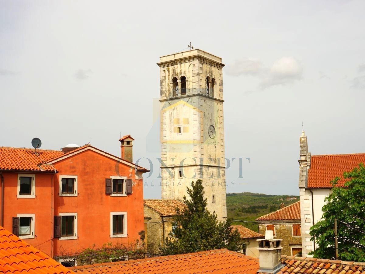 Istra, Oprtalj, Kamena hiša s 3 apartmaji in dvema poslovnima prostoroma