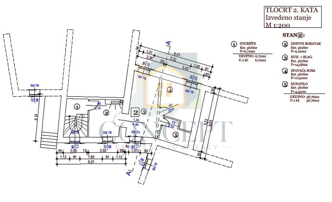 Istra, Oprtalj, Kamena hiša s 3 apartmaji in dvema poslovnima prostoroma