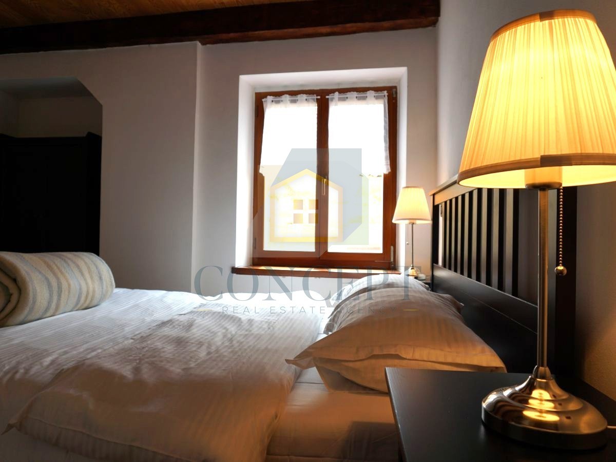 Istra, Oprtalj, Kamena hiša s 3 apartmaji in dvema poslovnima prostoroma