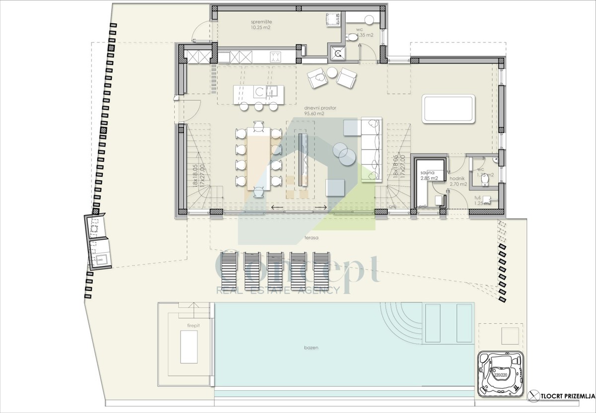 Poreč, okolica, Građevinsko zemljišče s pogledom na morje in gradbenim dovoljenjem