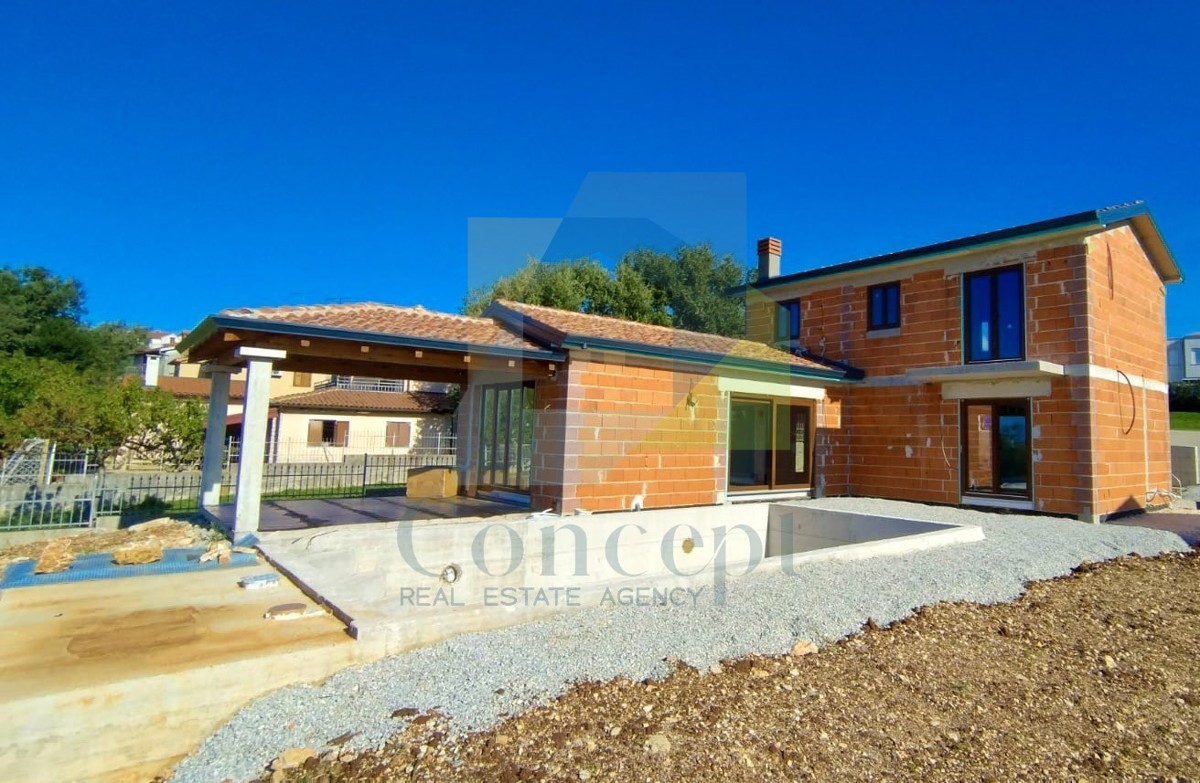 Poreč, okolica, Čudovita hiša s bazenom in pogledom na morje, 8 km od morja