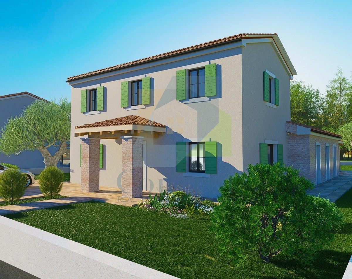 Poreč, okolica, Čudovita hiša s bazenom in pogledom na morje, 8 km od morja