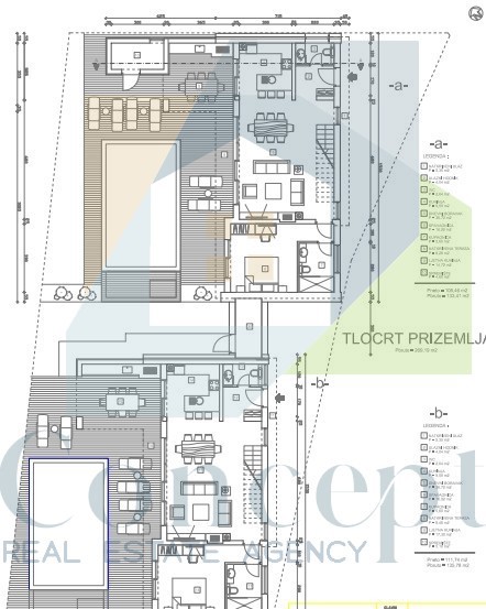Poreč okolica, Luksuzna dvojna hiša s pogledom na morje, 10 km od morja