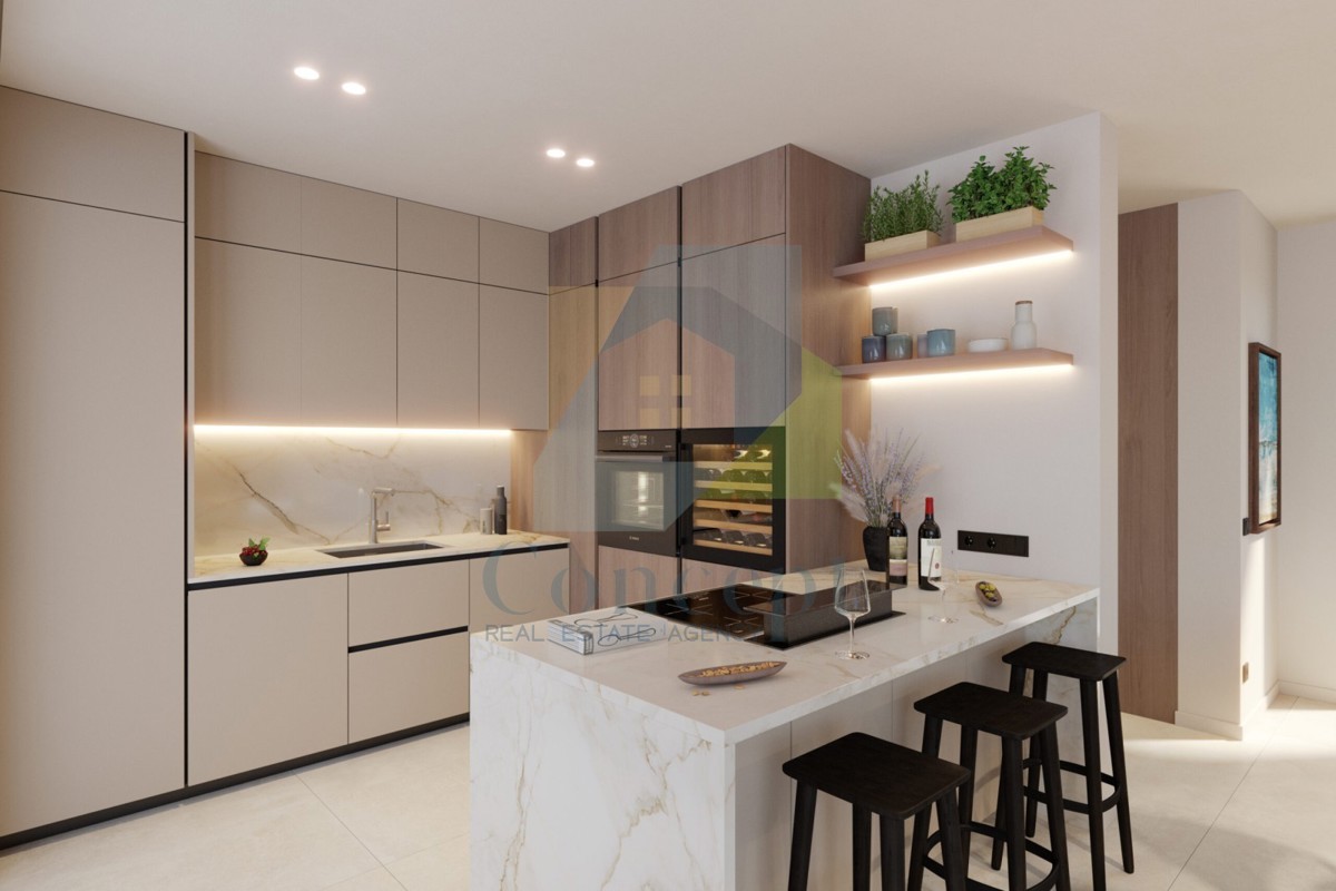 Poreč okolica, Luksuzna dvojna hiša s pogledom na morje, 10 km od morja