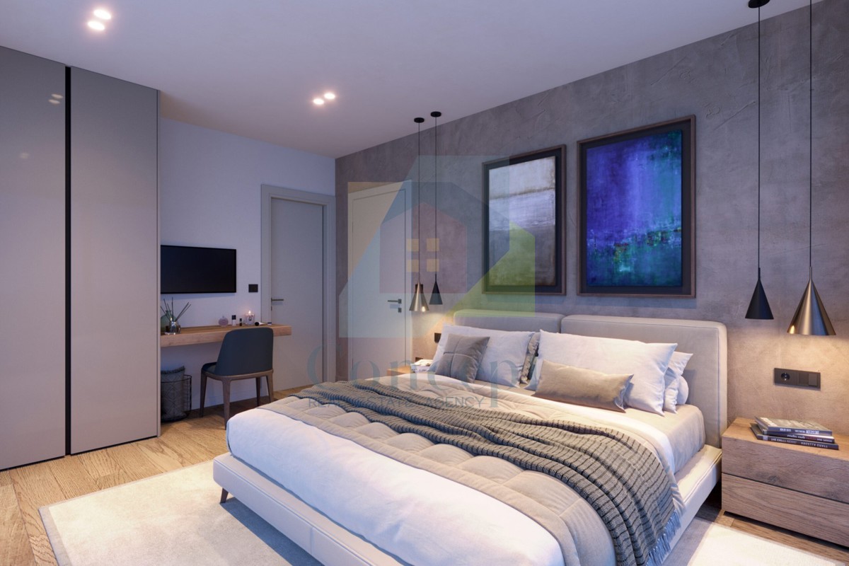 Poreč okolica, Luksuzna dvojna hiša s pogledom na morje, 10 km od morja