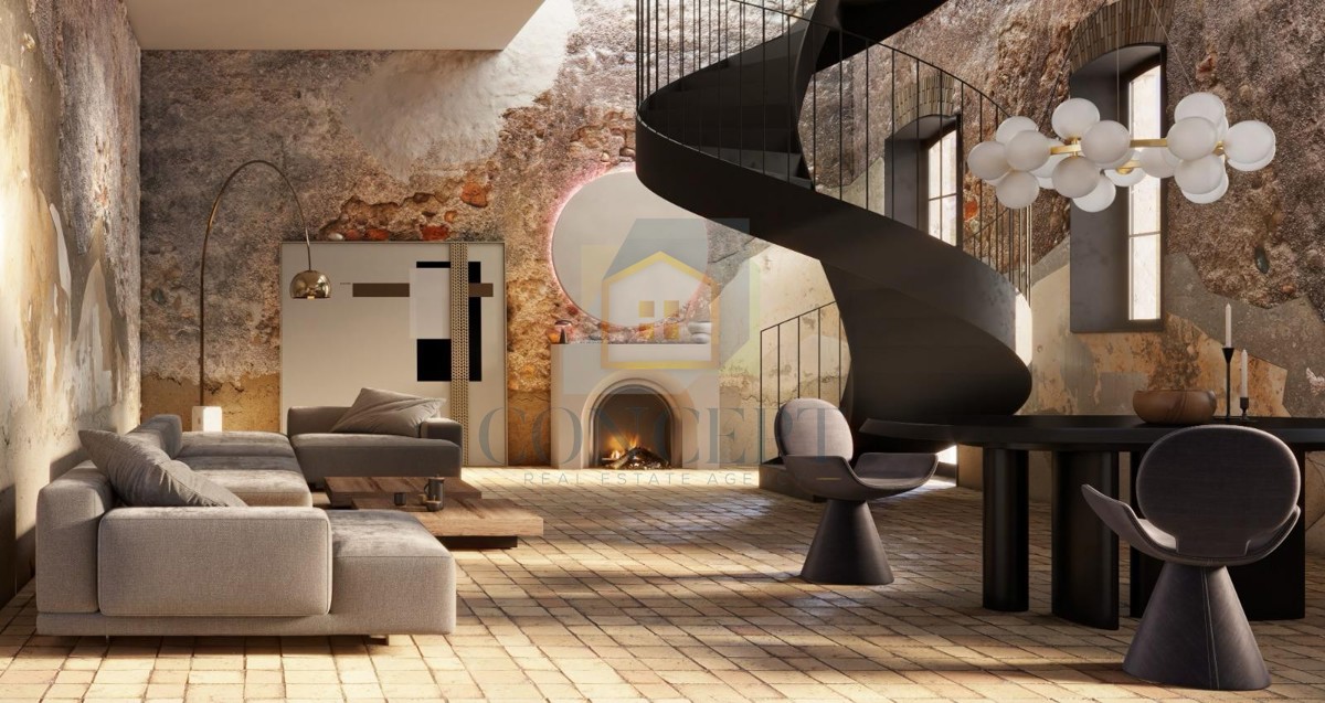 Pazin, Cerovlje, Unikatna vila v renovaciji, mirna lokacija