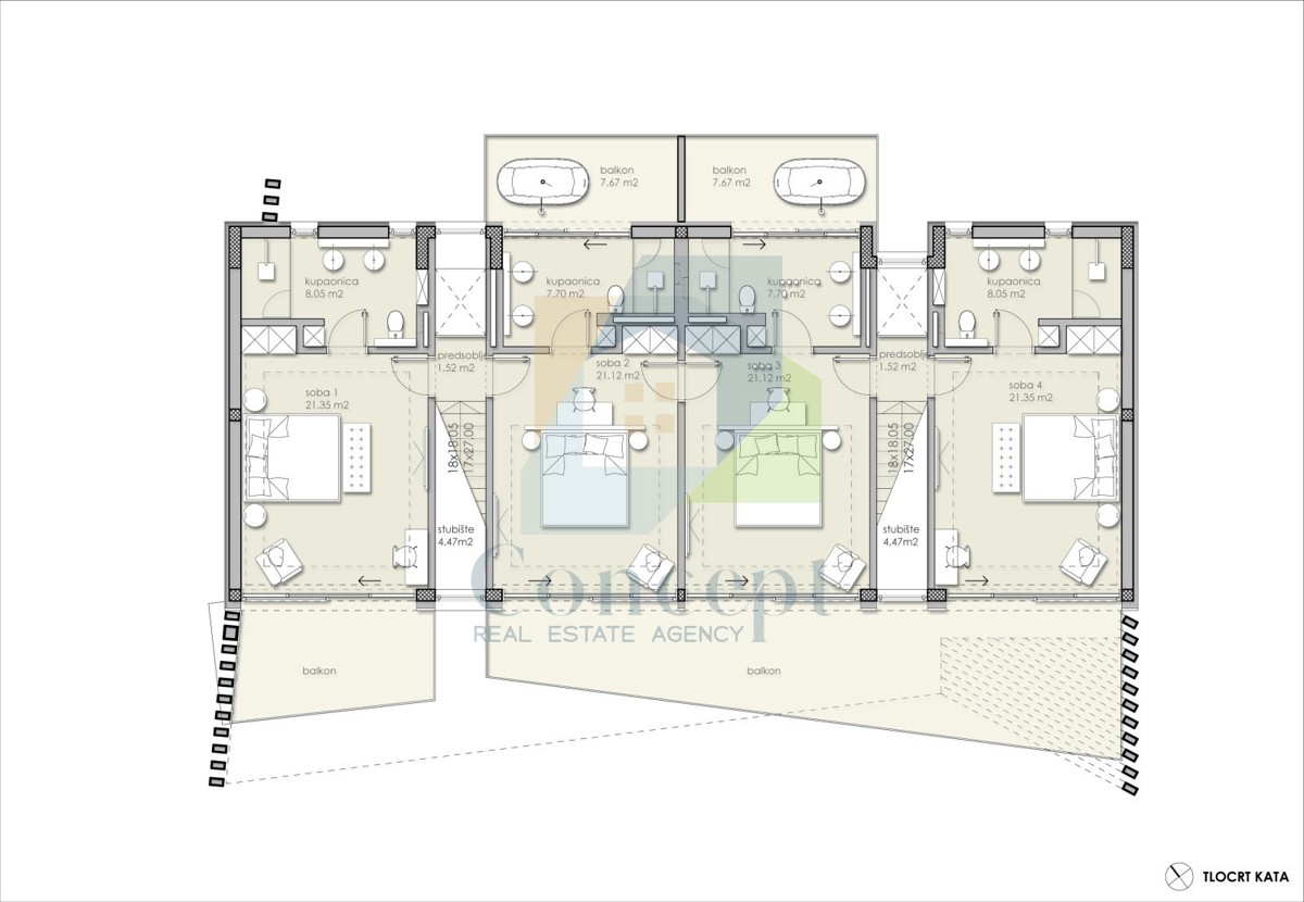 Poreč, okolica, Građevinsko zemljišče z pogledom na morje in gradbenim dovoljenjem