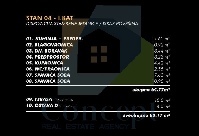 Umag, okolica, Stan v prvem nadstropju s prostorno teraso 2 km od morja