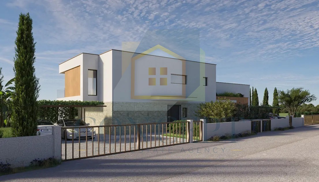 Poreč, okolica, Luksuzna moderna dvojna hiša s bazenom, 5 km od morja